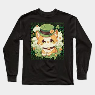 Shamrockitty Patrick's Day Design Long Sleeve T-Shirt